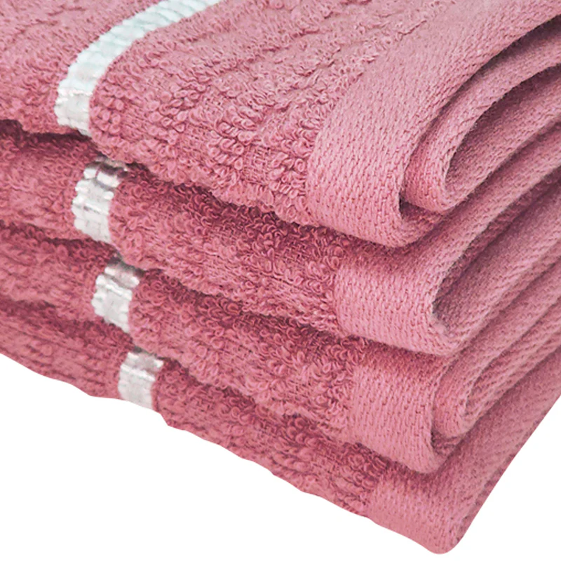 Junia Face Towel (Light Pink) - Set Of Four - Image 3