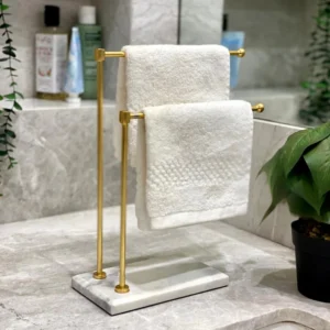 Elita Hand Towel Stand Marble