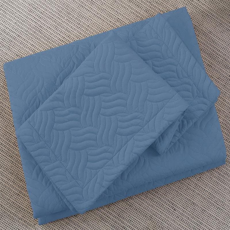 Spirex Bedcover - Blue 100% Cotton - Image 4