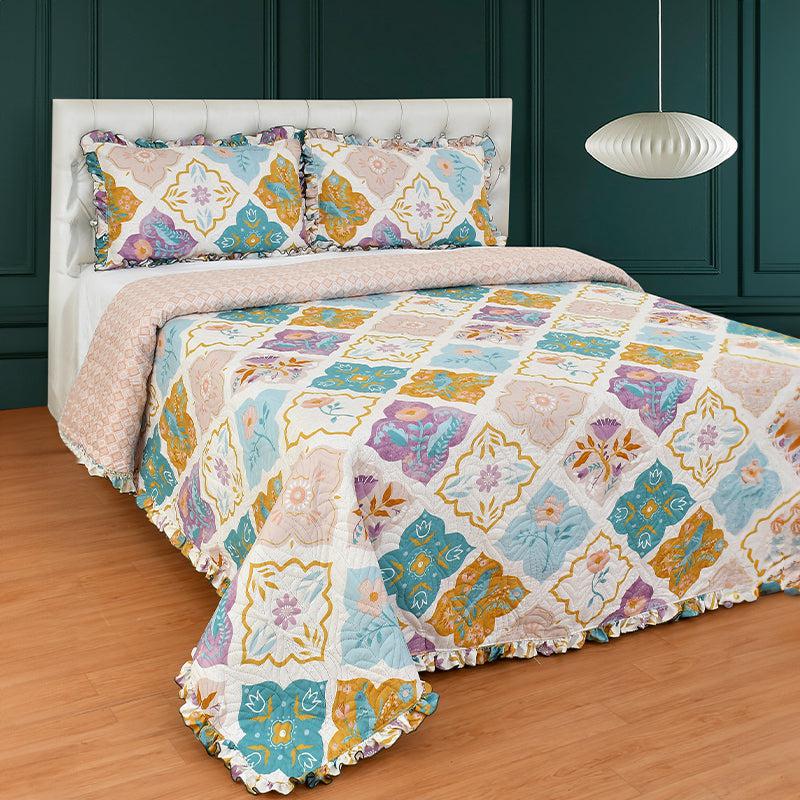 Manisha Ethnic Bedcover Glace Cotton/Microfiber - Image 3