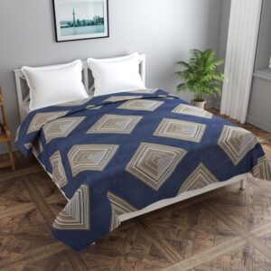 Spaced Tiles Cotton Duvet Cover - 210 TC Cotton